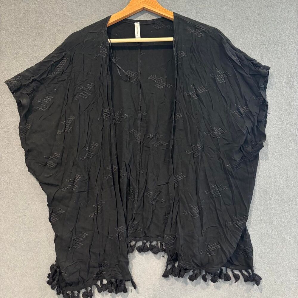 francesca’s black cardigan